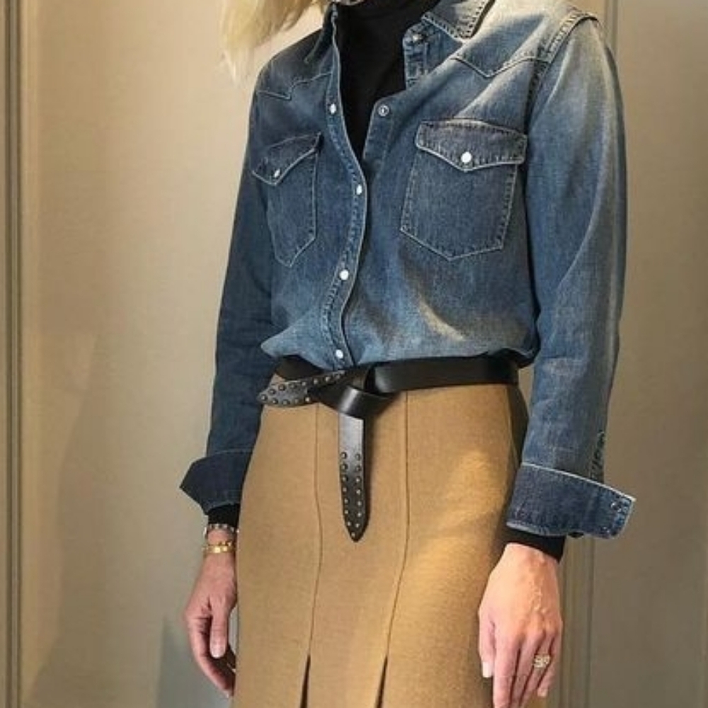 🎯Nili Lotan x Target | Denim Button Down Shirt